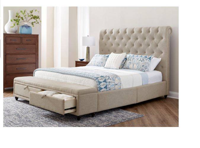 Chelsea Home Furniture 5710 20 54011, Chelsea King Bed With Storage Footboard