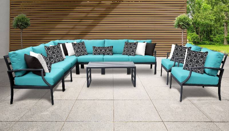 Tk Classics Lexington 10a Aruba, 10 Piece Outdoor Furniture Setting