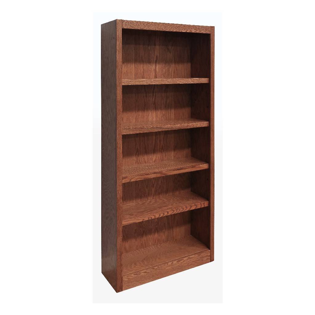 5 Shelf Wood Bookcase 72 Inch Tall, 72 Inch High Bookcase