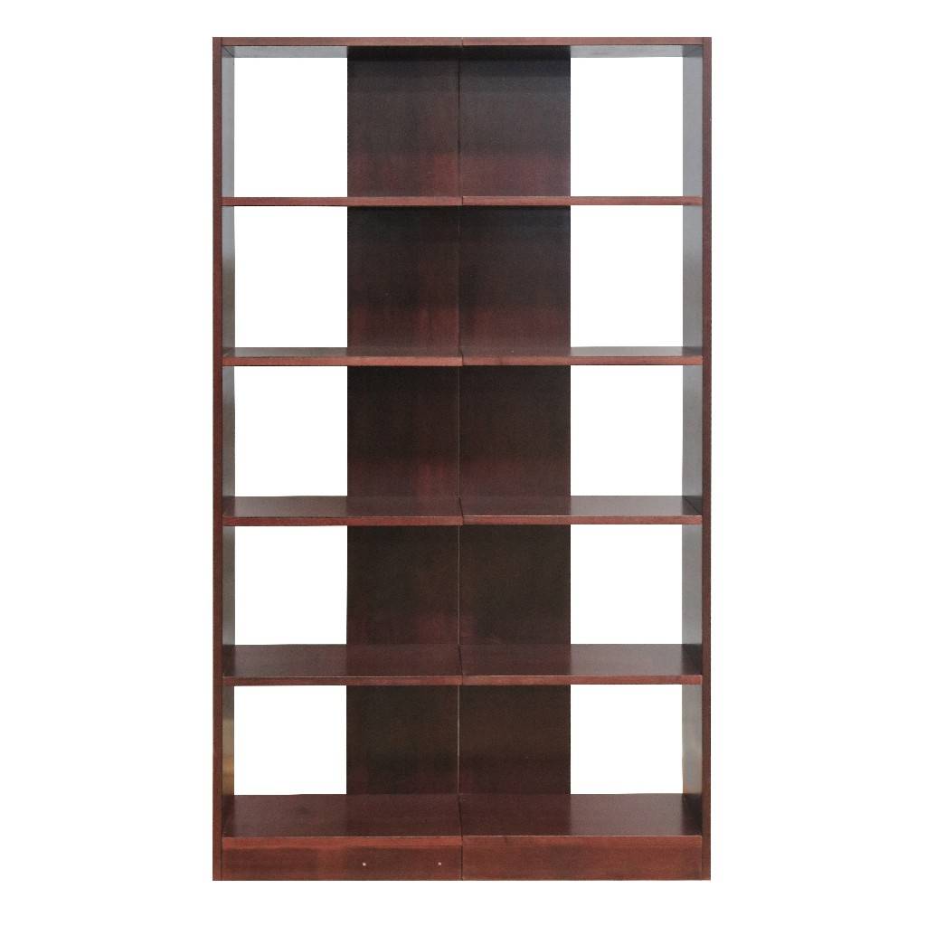 5 Shelf Wood Bookcase Towers Set Of, Elements Reversible Bookcase