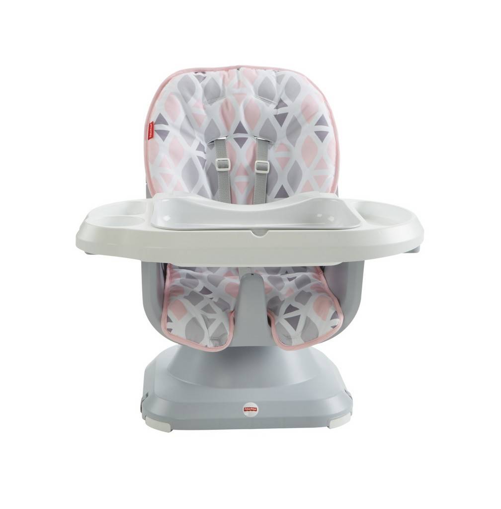 Fisher-Price SpaceSaver High Chair, Diamond Blush - FPDRF76