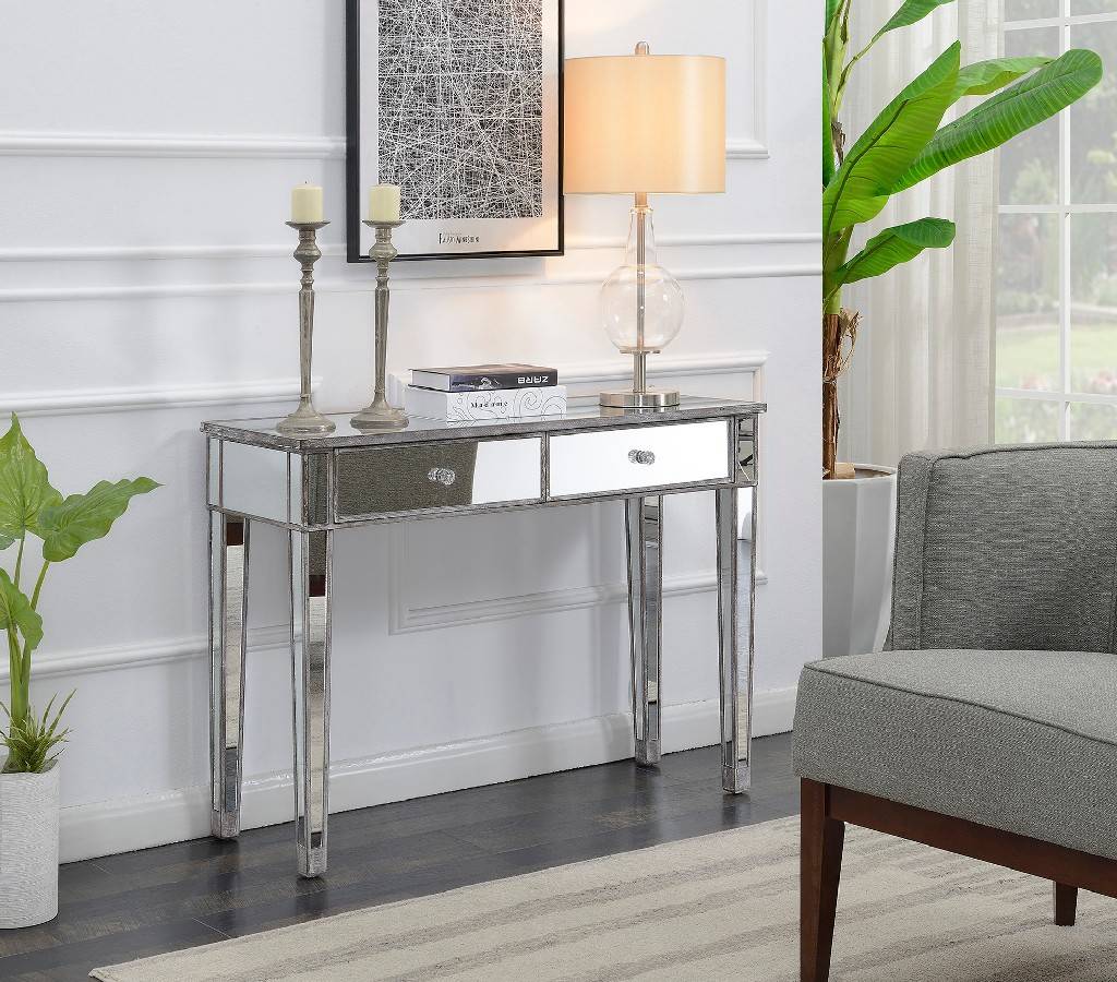 Gold Coast Mirrored Console Table 