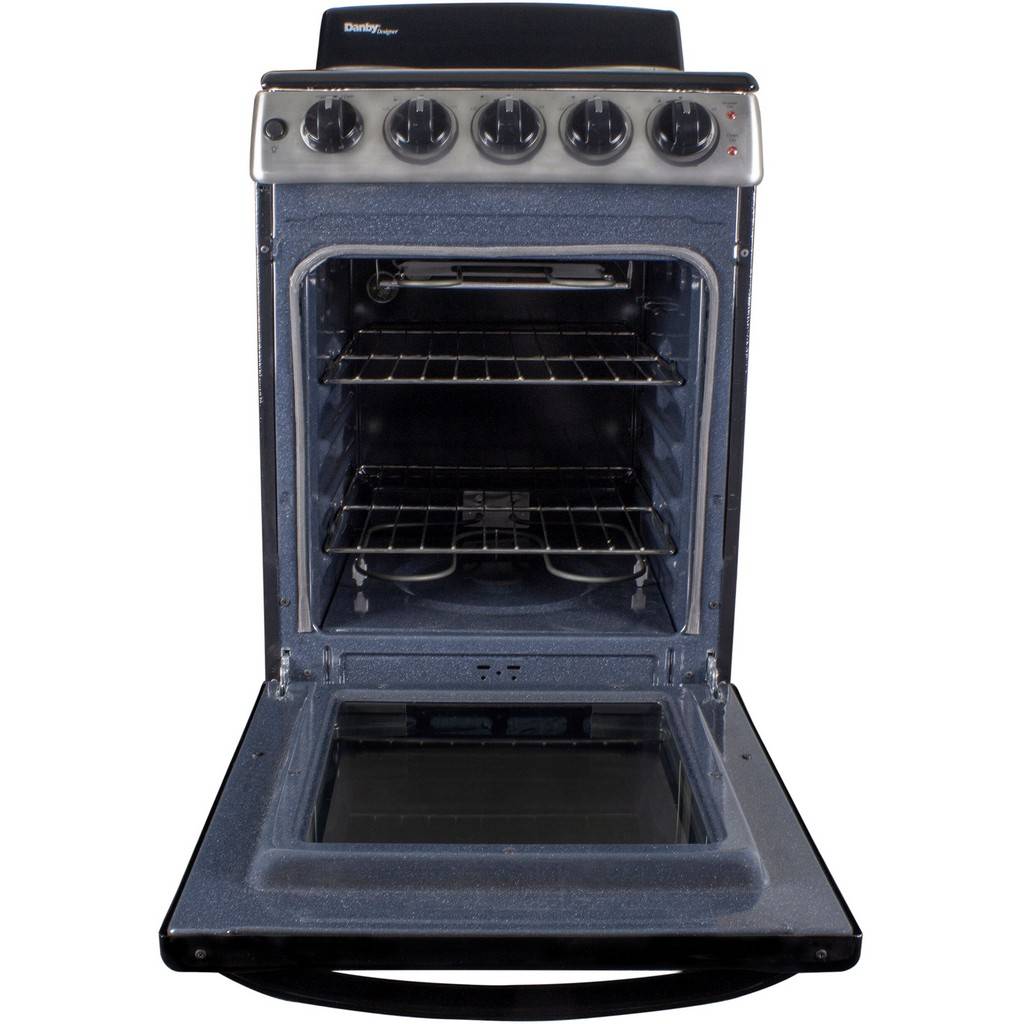  Danby Designer 20-In. Electric Range with Coil Elements and  2.3-Cu. Ft. Oven Capacity in Stainless Steel/Black : Appliances