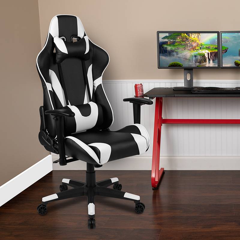 Reclining Swivel Office Chair Desk PC Computer Gaming Racing Ergonomic Chair 
