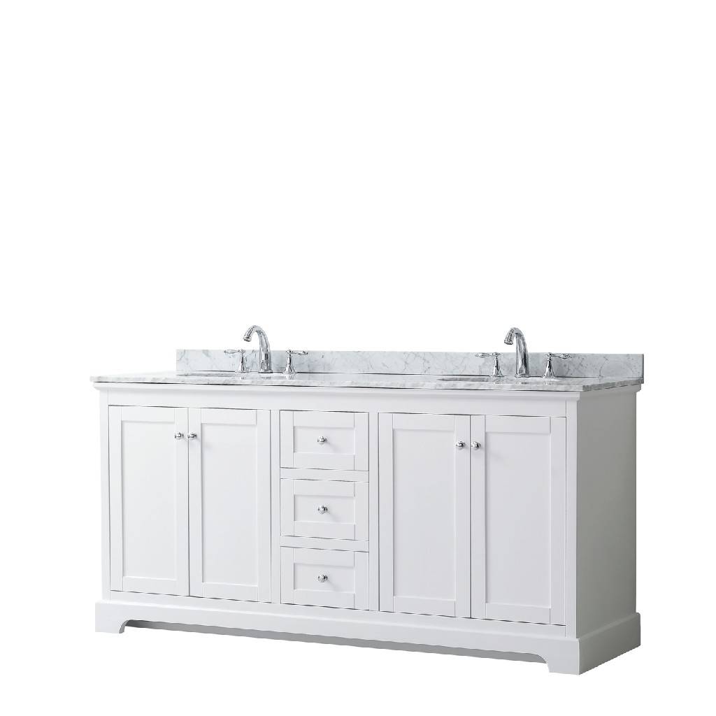 72 Inch Double Bathroom Vanity In White, 72 Inch Countertop With Sink
