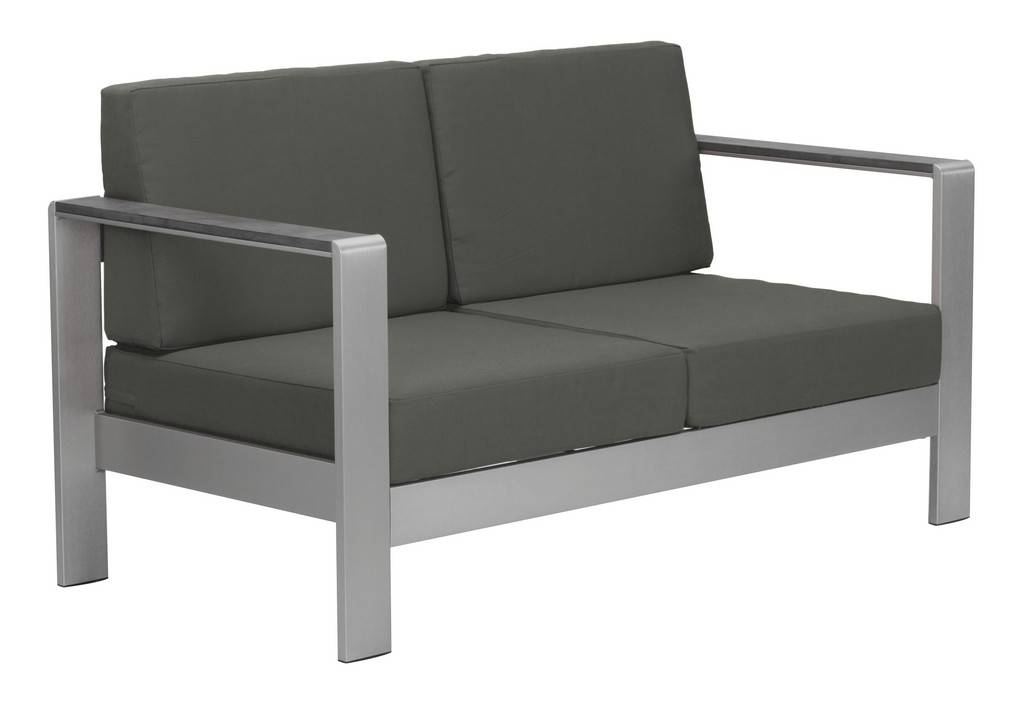 Cosmopolitan Sofa Cushion Dark Gray, Zuo Modern Sofa Frame