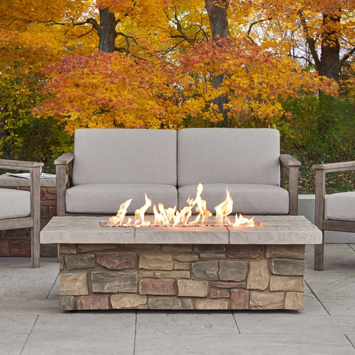 Sedona 52 In Rectangle Propane Fire, How To Convert Propane Natural Gas Fire Pit