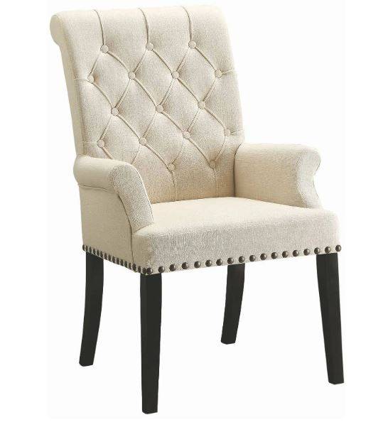 Coaster Parkins Dining Arm Chair 190163, Padded Dining Arm Chairs