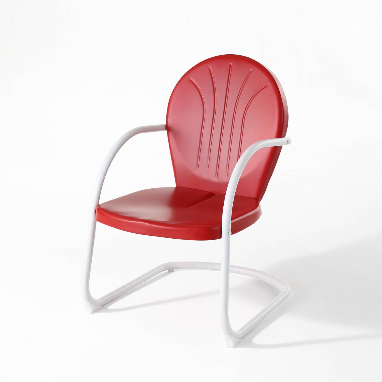 GRIFFITH METAL CHAIR IN RED FINISH