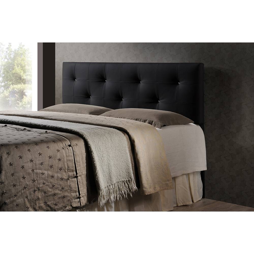 Baxton Studio Baltimore Modern And, Leather Upholstered Headboard King