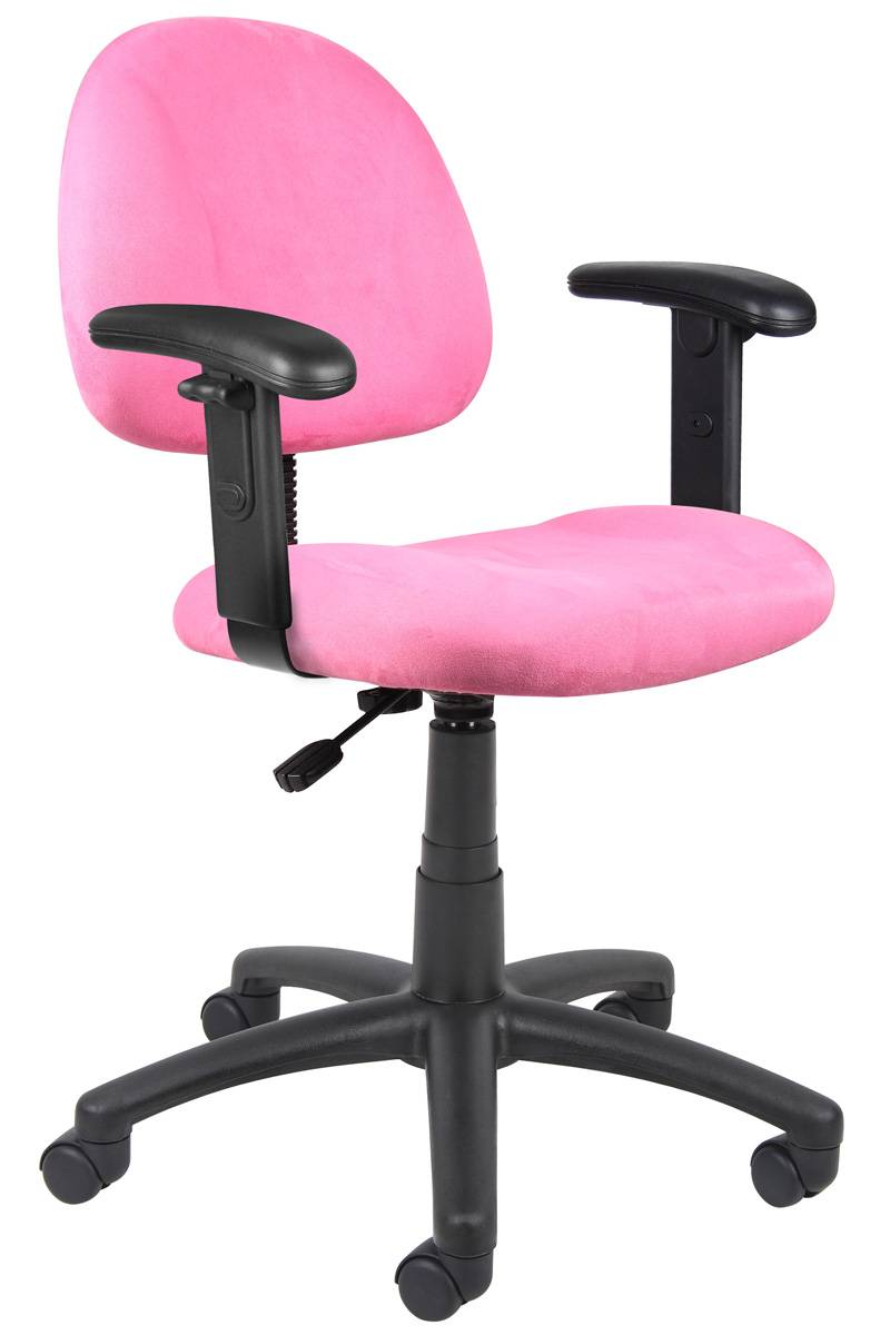 Boss Office Products DX Posture Office Chair with Adjustable Arms in Black 