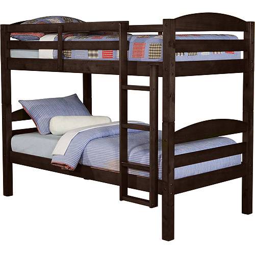 Espresso Twin Solid Wood Bunk Bed, Saracina Home Bunk Bed