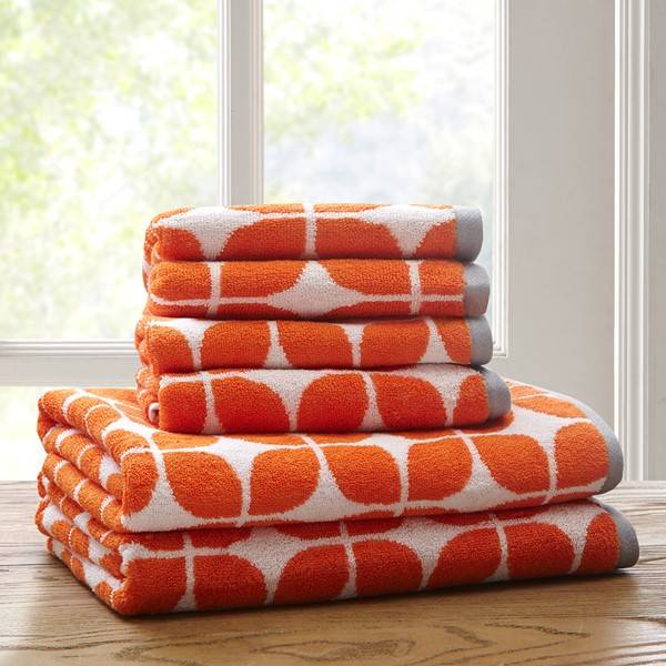Martha Stewart Jacquard 2-piece Bath Towel Set