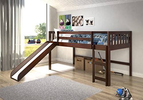 Twin Mission Low Loft With Slide, Low Loft Bed With Slide Plans