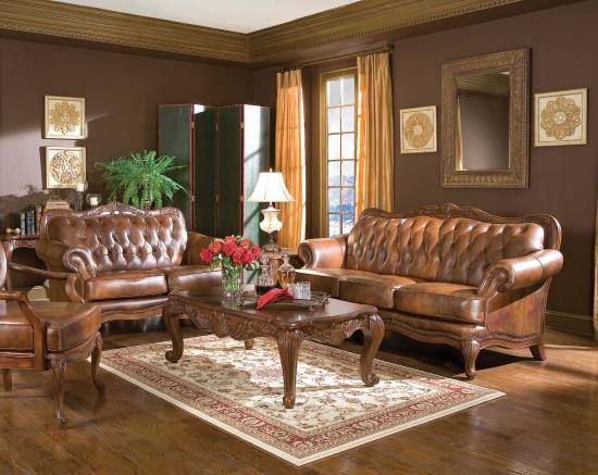 Victoria Collection Sofa And Loveseat, Coaster Leather Sofa And Loveseat
