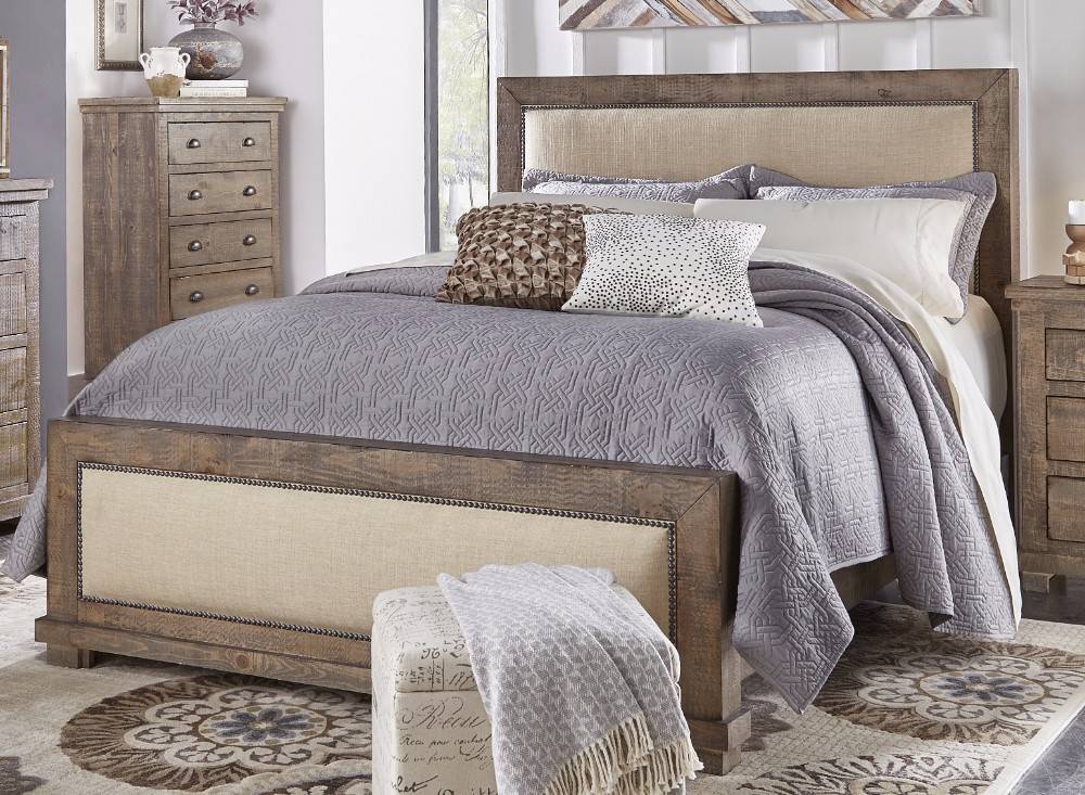 Willow Complete King Upholstered Bed - Progressive P635-94/95/78