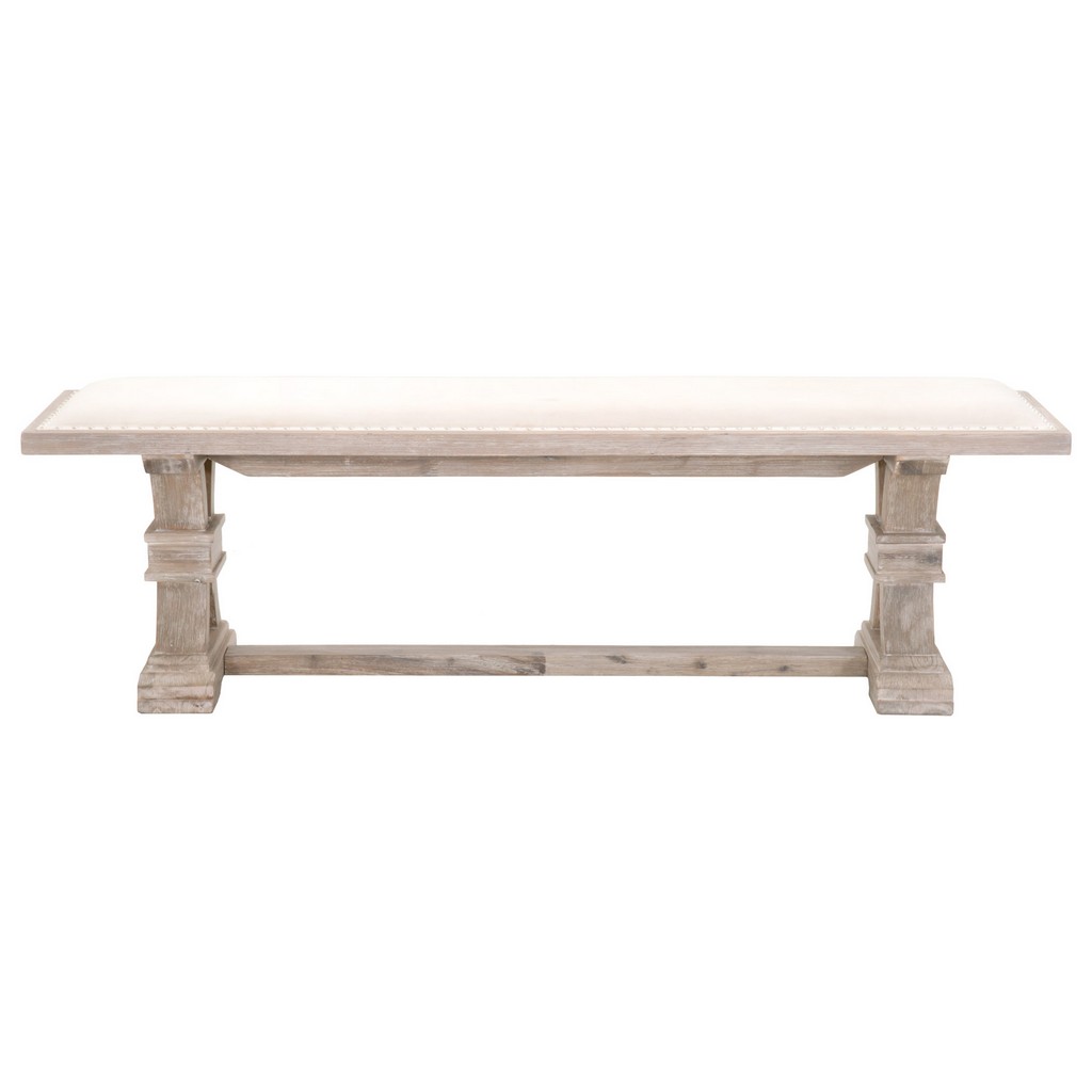 Traditions Devon Dining Bench - Essentials For Living 6062.NG/STO-SLV