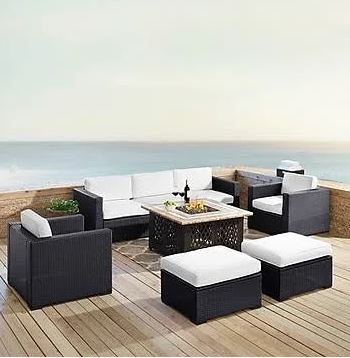 Outdoor Sectional Set Loveseat Corner Chair