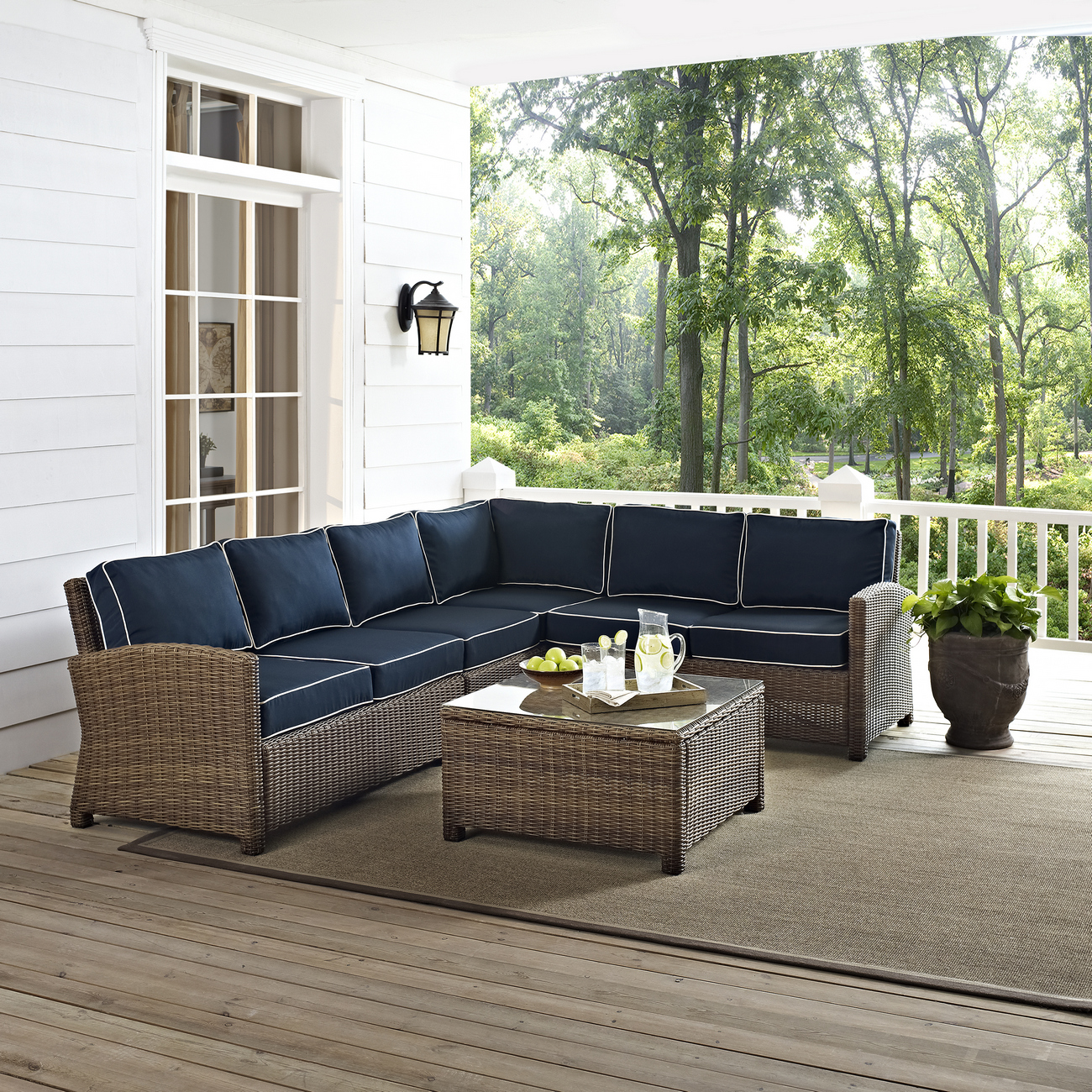 Outdoor Sectional Set Right Side Loveseat Left Side