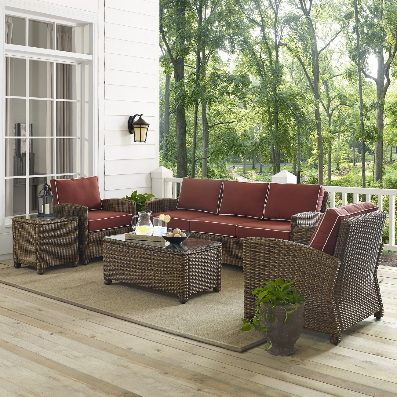 Outdoor Sofa Set Side Table Coffee Table Armchairs
