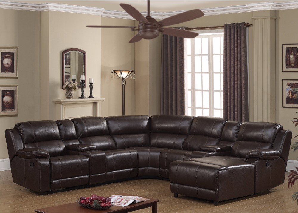 Transitional Living Room Set Reclining Chairs Console