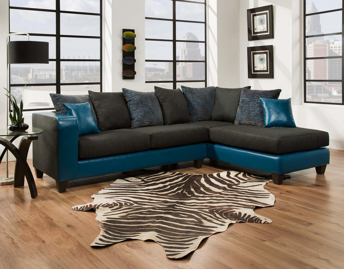 Sectional Teal Chelsea
