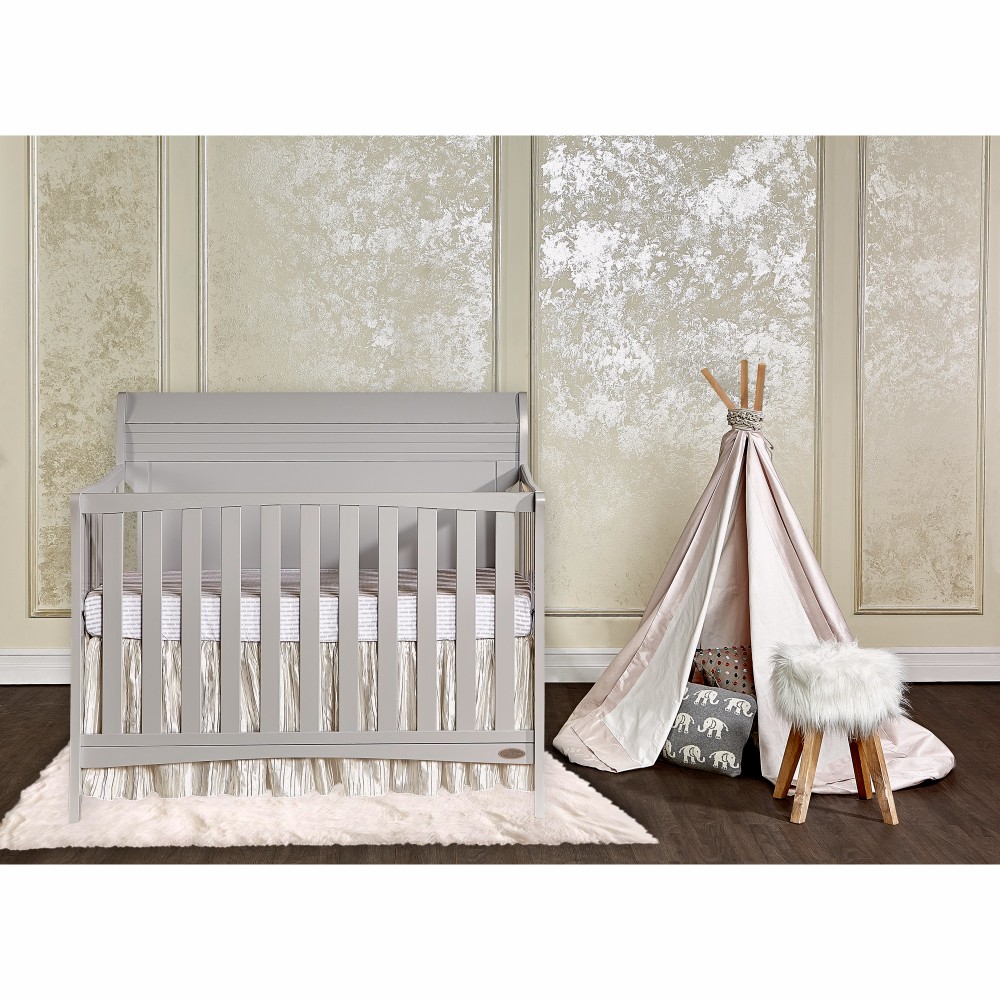 Bailey 5-in-1 Convertible Crib In Dove Grey - Dream On Me 751-pg