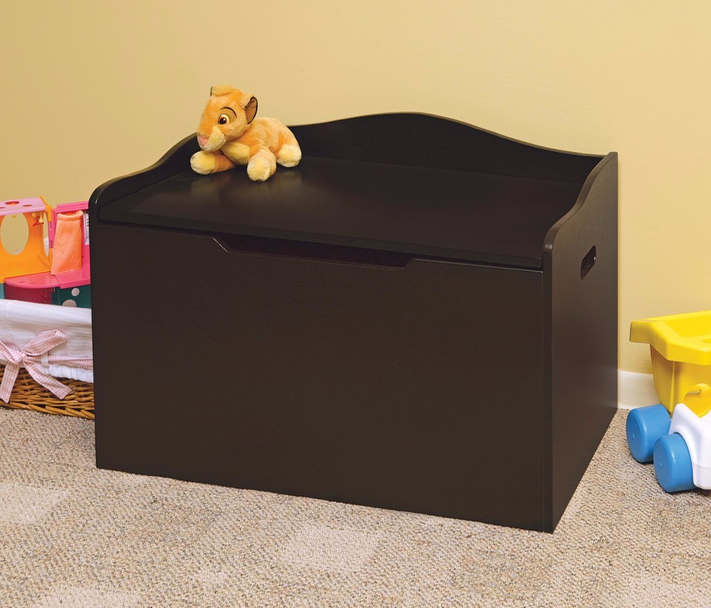 Bench Top Toy Box In Espresso - Badger Basket 01350