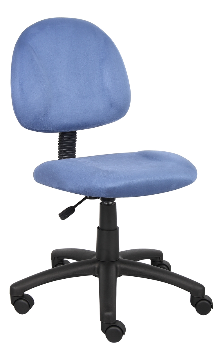 Microfiber | Office | Deluxe | Chair | Boss | Blue