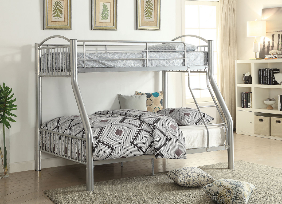 Twin Bunk Bed Silver Acme