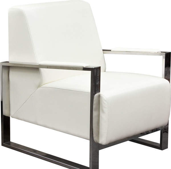 Accent Chair White Diamond Sofa
