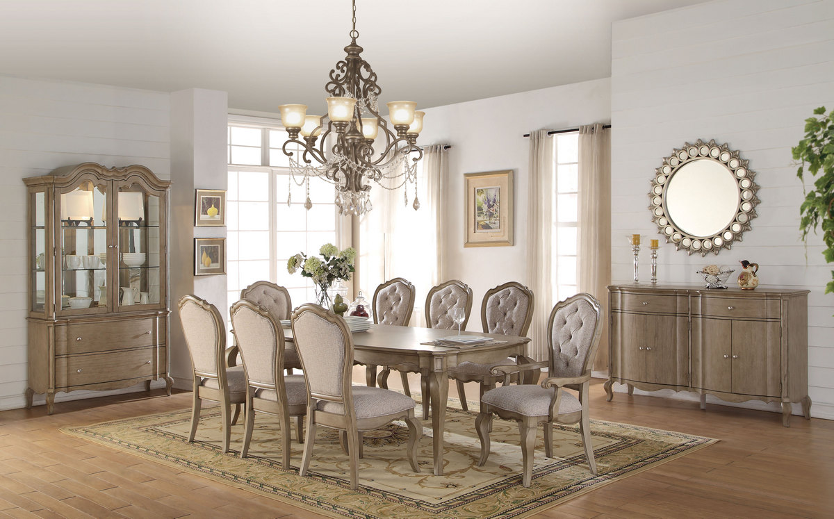 Dining Table Taupe Acme