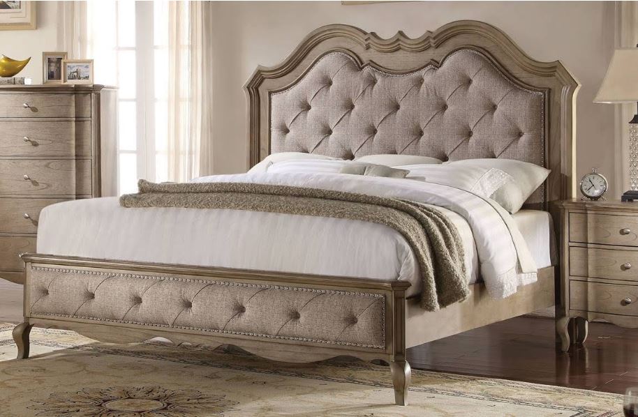 King Bed Taupe Acme