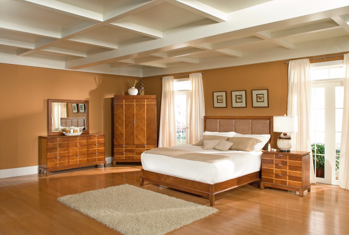 Butler Specialty Bedroom King Leather Bed