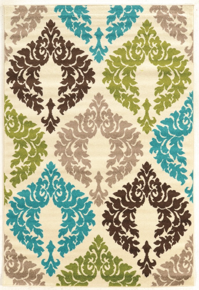 Collection | Turquoise | Ivory | Area | Rug