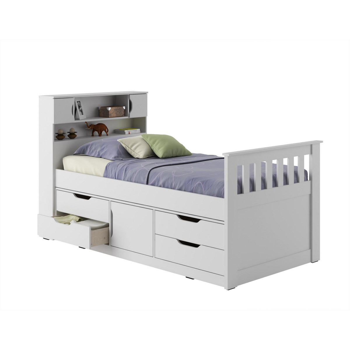Corliving Twin Single Captain Bed