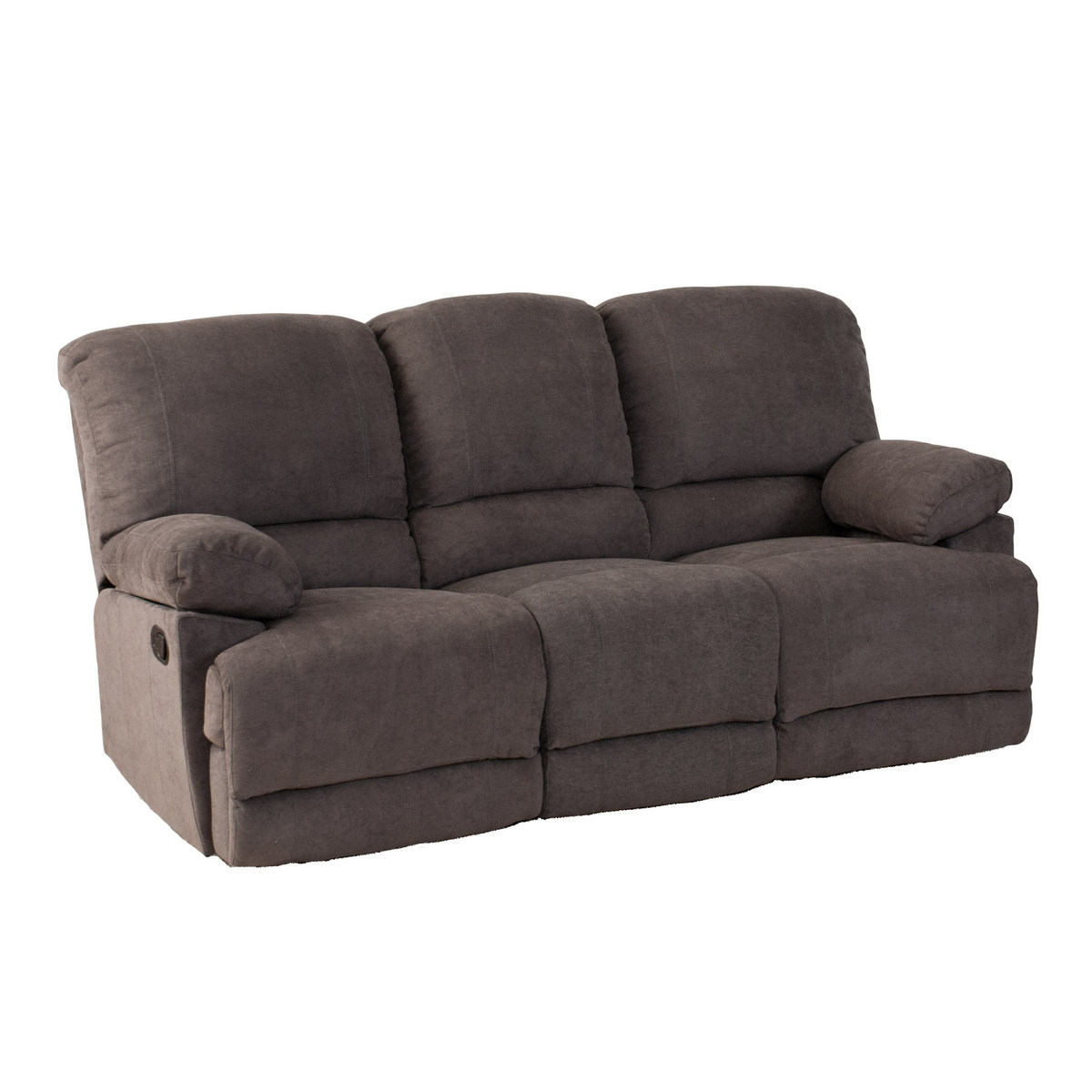 Corliving Lzy-331-s Lea Grey Chenille Fabric Reclining Sofa