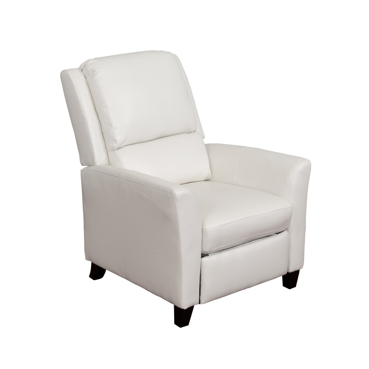 CorLiving LZY-513-R Kate White Bonded Leather Recliner - Recliners