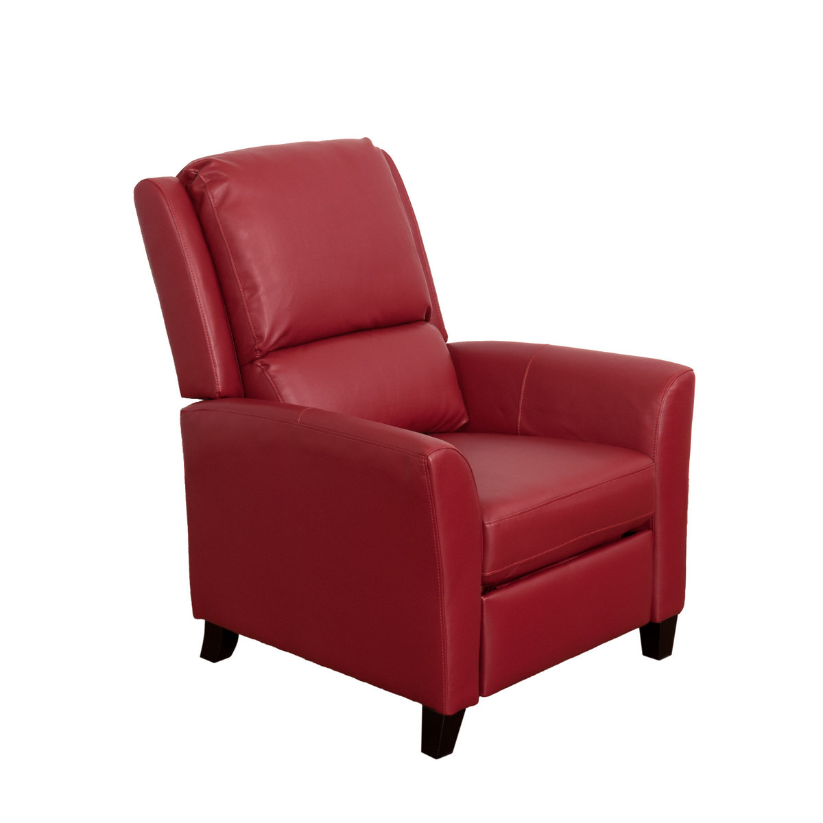 Corliving Lzy-553-r Kate Red Bonded Leather Recliner