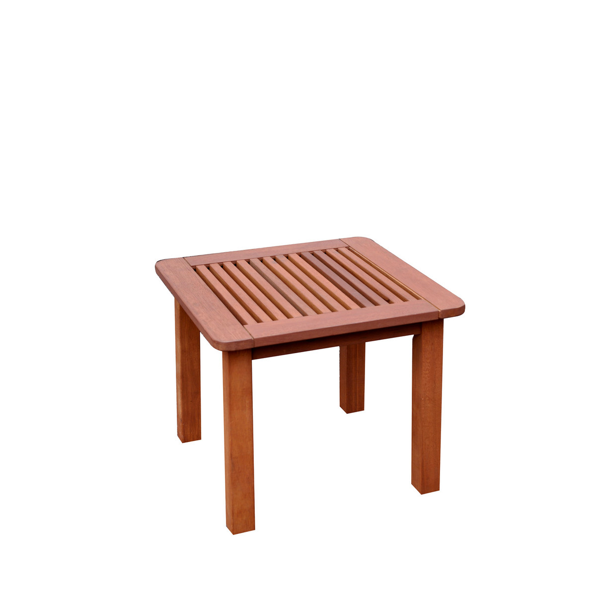 Corliving Pex-864-t Miramar Cinnamon Brown Hardwood Outdoor Side Table