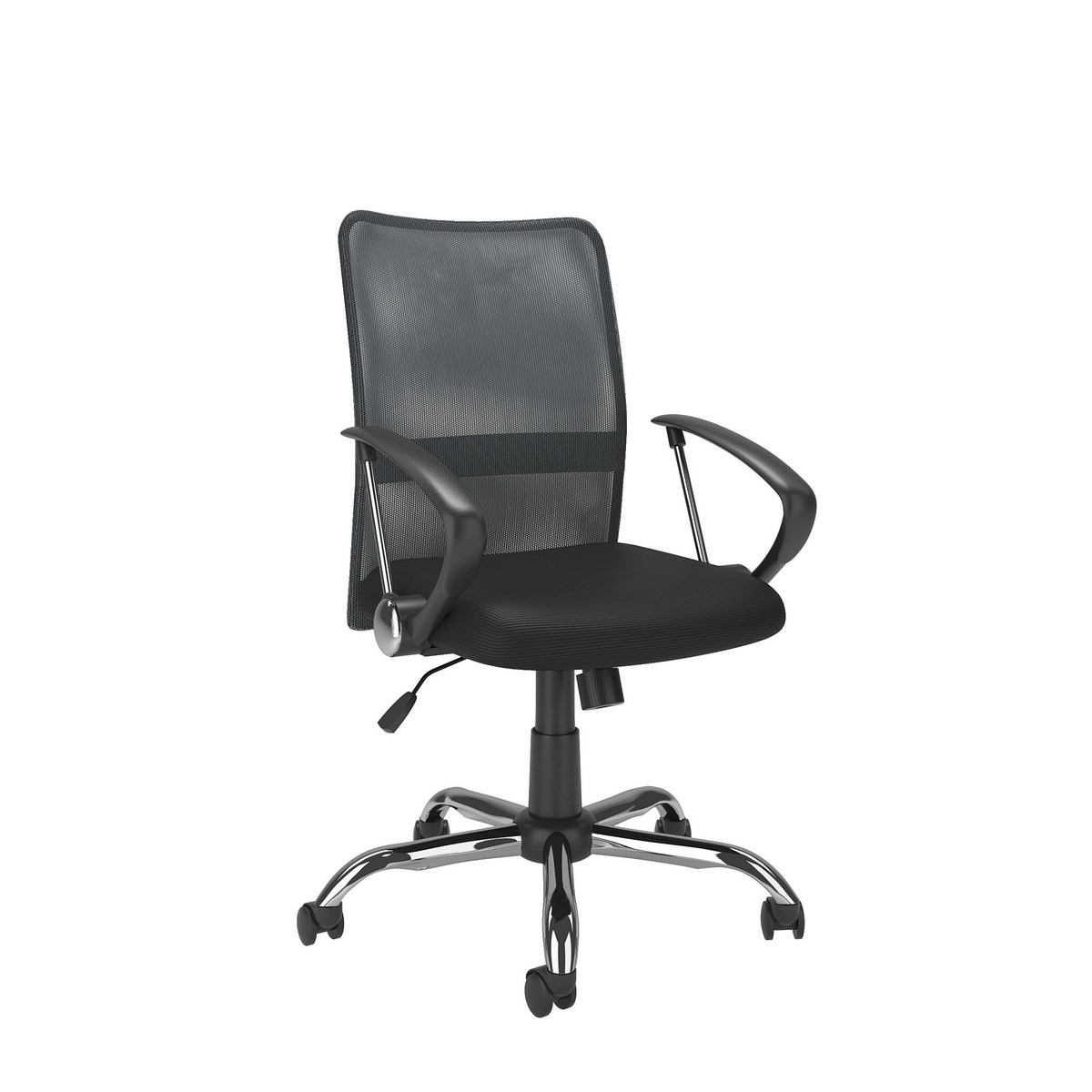 Corliving Whl-726-c Workspace Office Chair W/ Contoured Dark Grey Mesh Back