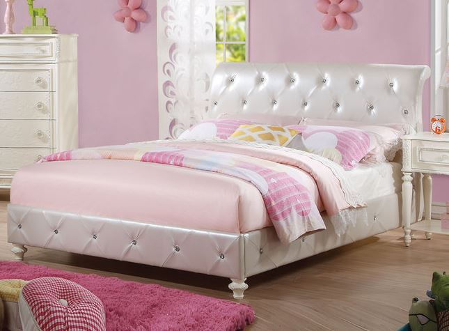 Twin Bed Sleigh Ivory Acme