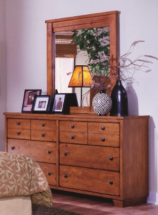Progressive Dresser Mirror Pine
