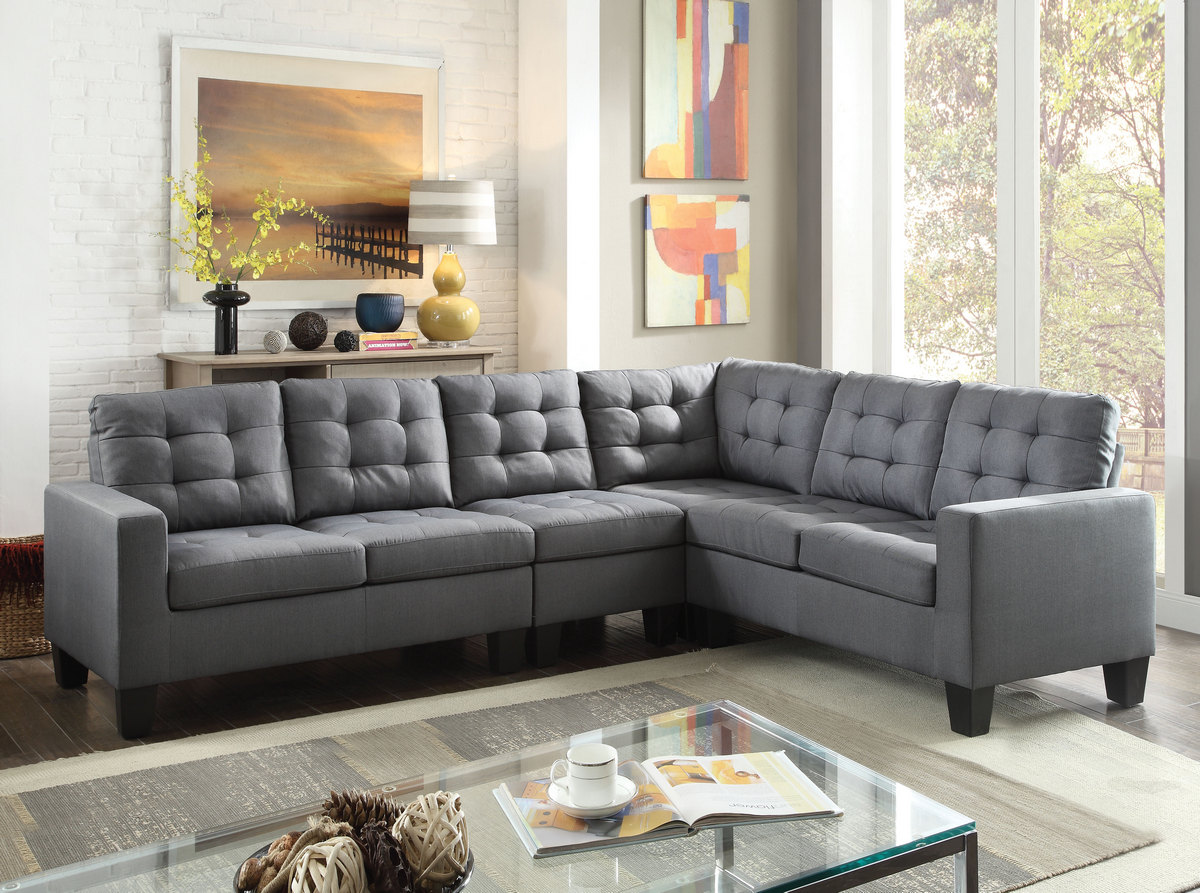 Sectional Sofa Linen Acme