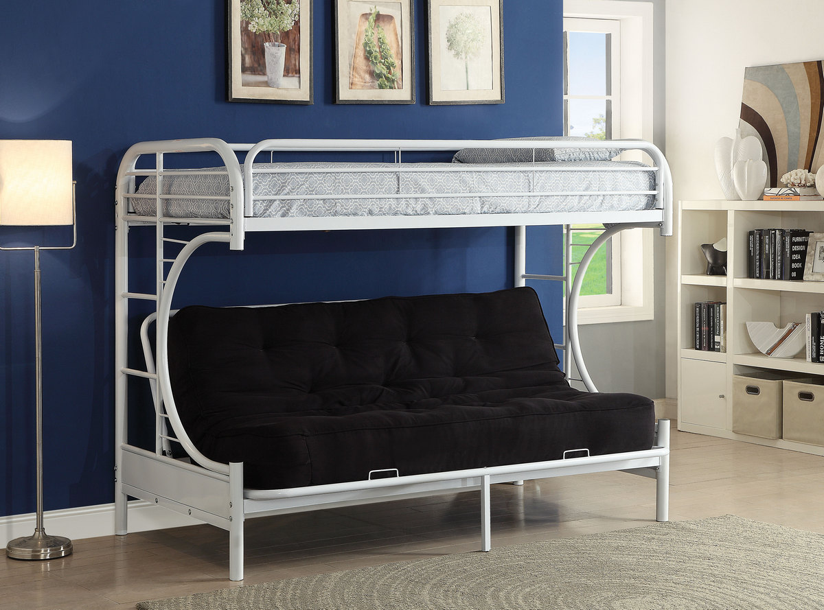 Acme Furniture Twin Queen Futon Bunk Bed