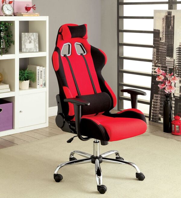 Contemporary | Furniture | Two-Tone | Recline | America | Chair | Lab | Red