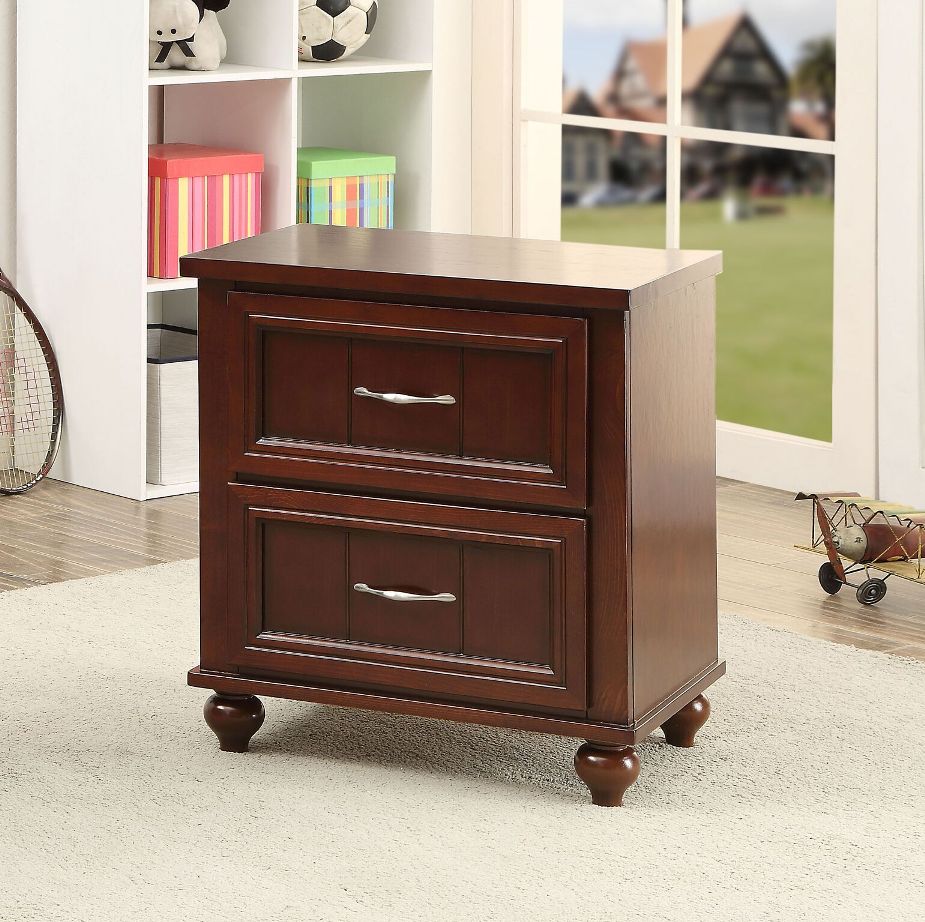 Picture of Furniture of America Fabela Transitional 2-Drawer Nightstand in Espresso - Enitial Lab IDF-7322EX-N