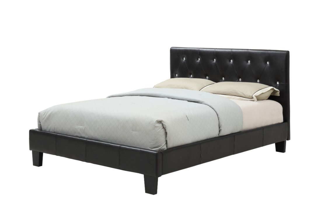 Queen Platform Bed Black Furniture Of America
