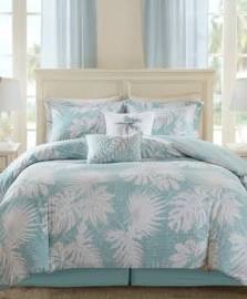 Harbor House Palm Grove King Cotton Printed 6 Piece Comforter Set In Blue - Olliix Hh10-1614