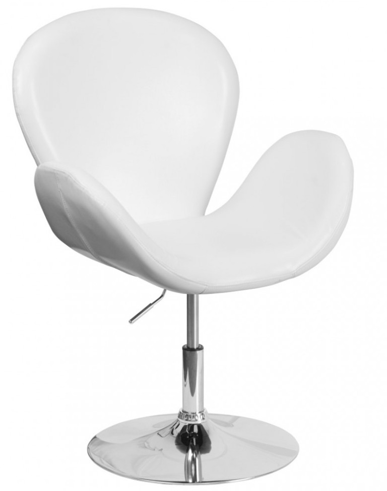 Adjustable | Reception | Furniture | Hercules | Leather | Height | Series | Flash | Chair | White | Seat